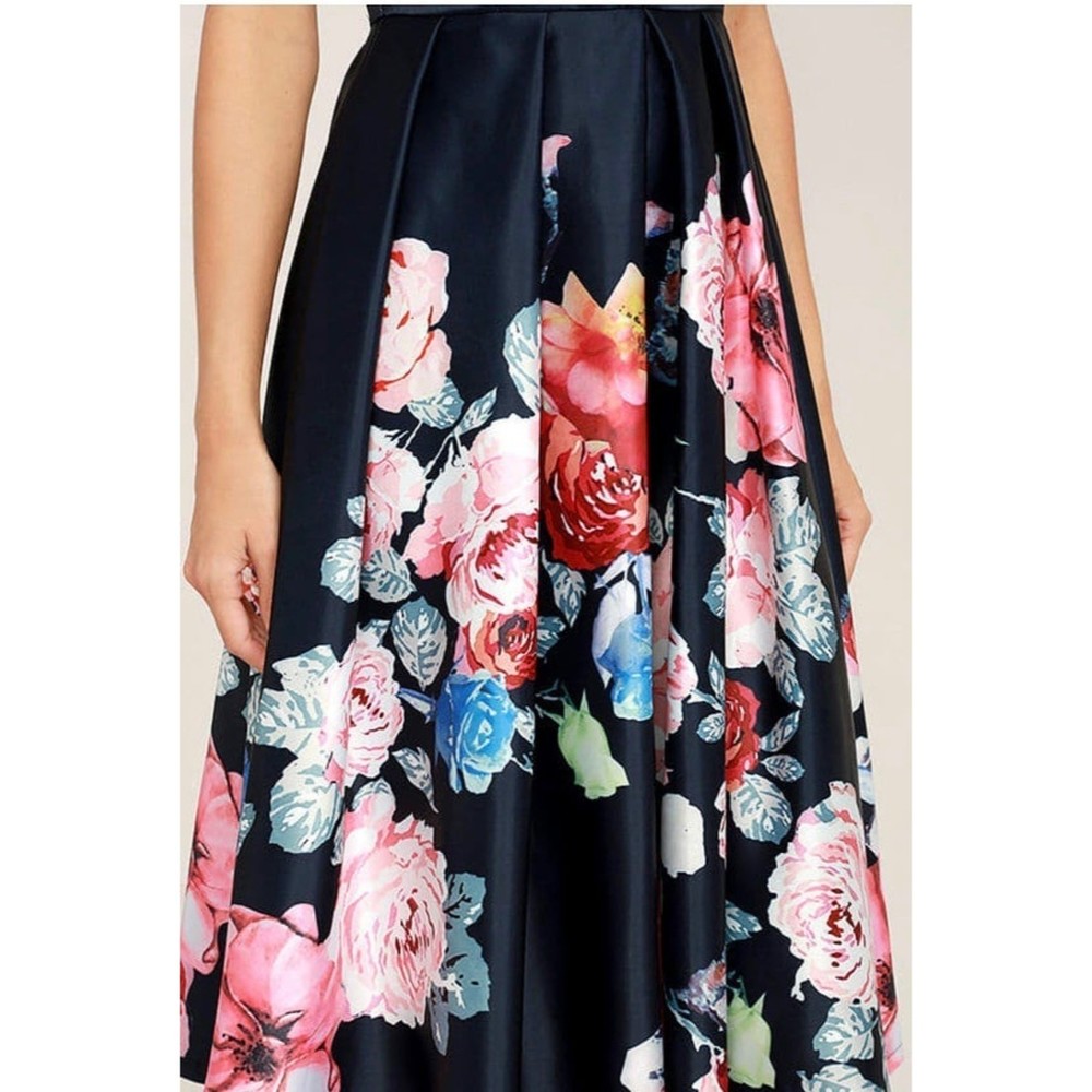 Lulu’s midi dress cocktail floral lightweight Anything Floral You XL - Picture 3 of 12